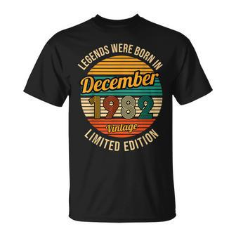 Dezember 1982 Legenden 40. Geburtstag T-Shirt, Retro Design - Seseable