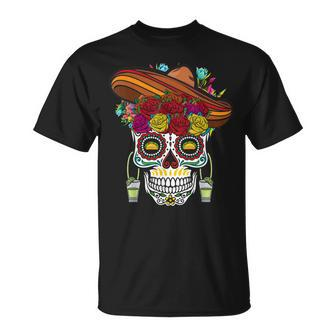 Dia De Los Muertos Day Of The Dead Taco Happy Cinco De Mayo Unisex T-Shirt | Mazezy