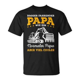 Digger Driving Dad Digger Driver T-Shirt - Seseable