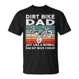 Dirtbike Motocross Dirt Bike Dad Mx Vintage T-Shirt - Seseable
