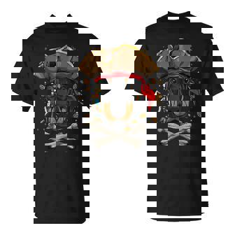 Doberman Pinscher Dog Pirate Jolly Roger Flag Crossbones Dog T-shirt - Thegiftio