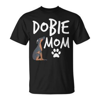 Dobie Mama T-Shirt für Dobermann Pinscher Hundeliebhaber - Seseable