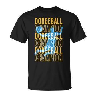 Dodgeball Champion | Ball Sports | Dodge Ball Player Unisex T-Shirt | Mazezy