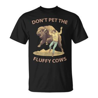 Dont Pet The Fluffy Cows Vintage Style T-shirt - Thegiftio UK