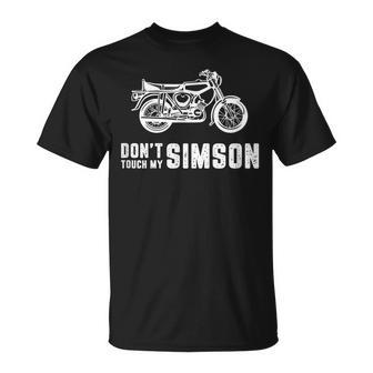 Dont Touch My Simson Suhl Simme Zweitaktmotor 2 Takt Liebe T-Shirt - Seseable