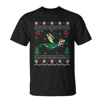 Dragon Lover Xmas Gift Ugly Dragon Christmas Great Gift Unisex T-Shirt - Monsterry CA