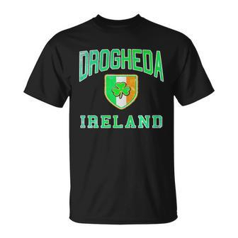 Drogheda Ireland Distressed Irish Pride Blac T-shirt - Thegiftio UK