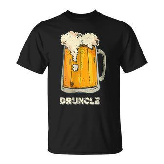 Druncle Drunk Uncle Funny Adult Gift For Mens Unisex T-Shirt | Mazezy