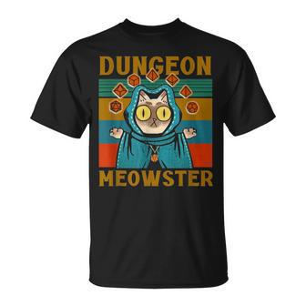 Dungeon Meowster Nerdy Halloween Cat Dad Unisex T-Shirt