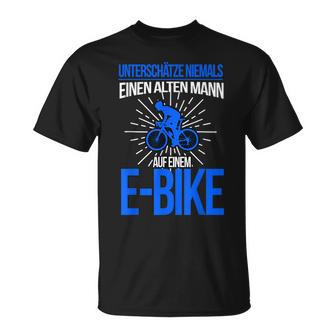 E-Bike Herren Spruch Elektrofahrrad Mann Fahrrad T-Shirt - Seseable