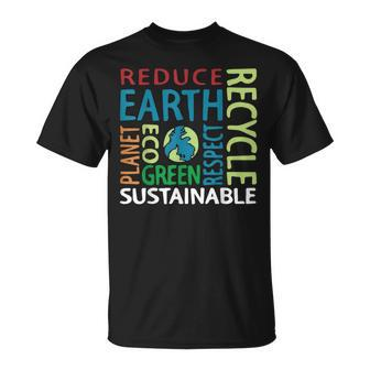 Earth Day Save Planet Rescue Animals Recycle Plastics Unisex T-Shirt | Mazezy