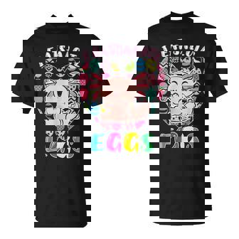 Easter Axolotl I Eatsolotl Eggs Cute Kawaii Axolotl Easter T-Shirt - Seseable
