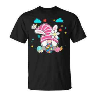 Easter Day Accept Understand Love Gnome Autism Awareness T-Shirt - Seseable
