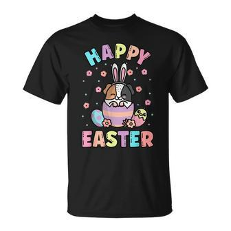 Easter Kawaii Bunny Guinea Pig Cute Spring Egg Hunting Kids Unisex T-Shirt | Mazezy
