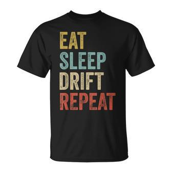 Eat Sleep Drift Repeat Drift Race T-shirt - Seseable