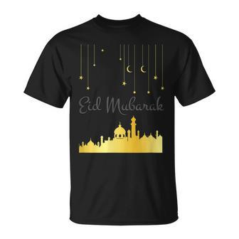 Eid Mubarak Celebrate With Muslims Al-Fitr And Al-Adha Unisex T-Shirt | Mazezy UK