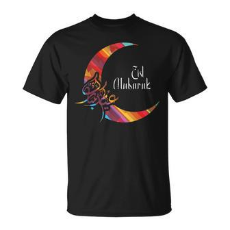 Eid Mubarak-Eid Al Fitr Islamic Holidays Arabic Unisex T-Shirt | Mazezy