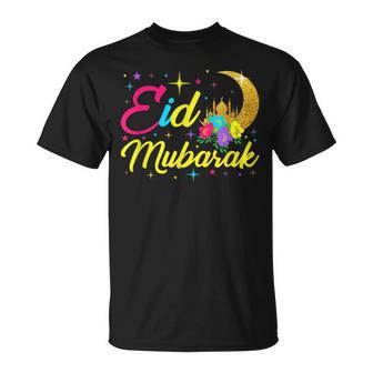 Eid Mubarak-Eid Al Fitr Islamic Holidays Design Unisex T-Shirt | Mazezy DE