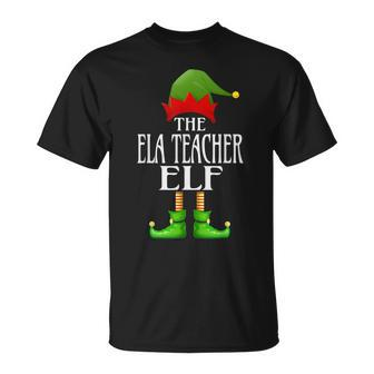 Ela Teacher Elf Xmas Family Matching Group Christmas T-shirt - Seseable