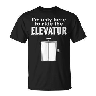 Elevator Buttons Gift Mechanic Technician Unisex T-Shirt | Mazezy