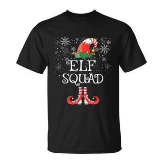 Elf Squad Shirt Gift Funny Family Matching Christmas Unisex T-Shirt - Monsterry