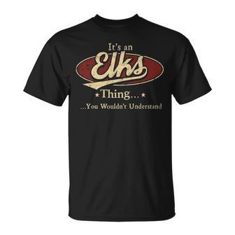 Elks Shirt Personalized Name Gifts With Name Elks Unisex T-Shirt - Seseable