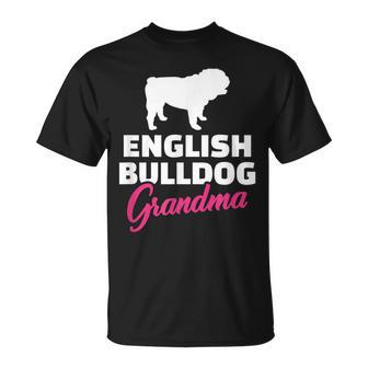 Englische Bulldogge Oma T-Shirt - Seseable