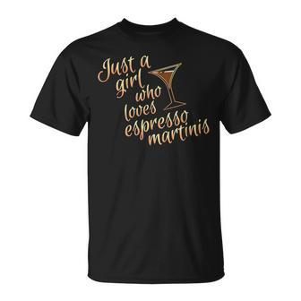 Espresso Martini For Women Who Drink Coffee And Vodka T-shirt - Seseable