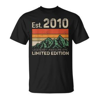 Est 2010 Legendary Awesome Epic Limited Edition 13 Year Old T-Shirt - Seseable