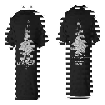 F-22 Raptor Fighter Jet F22 Military Aviation Pilot Veteran T-Shirt | Seseable CA