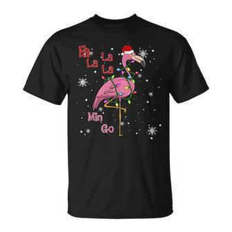 Fa La La La Mingo Flamingo Lover Matching Christmas V2 T-shirt - Thegiftio UK