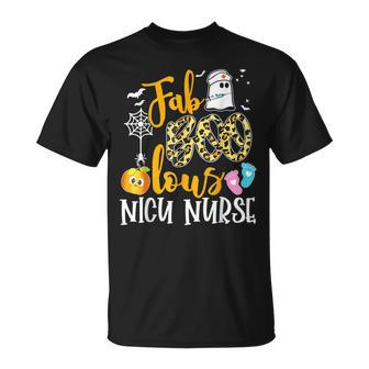 Fab Boo Lous Nicu Nurse Boo Ghost Halloween T-shirt - Thegiftio UK