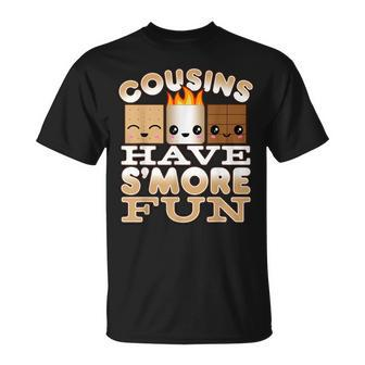 Family Camping For Kids Cousins Have Smore Fun Unisex T-Shirt | Mazezy