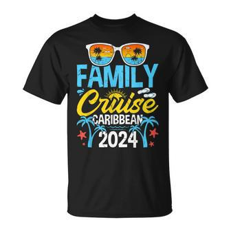 Family Cruise Caribbean 2024 Vacation Souvenir Matching Unisex T-Shirt | Mazezy