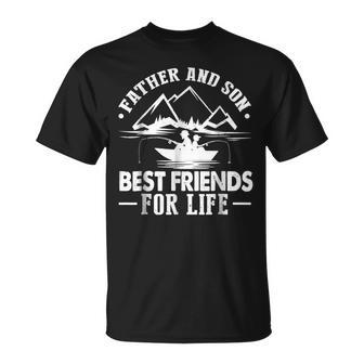 Father And Son Best Friends For Life Dad Fishing Unisex T-Shirt | Mazezy