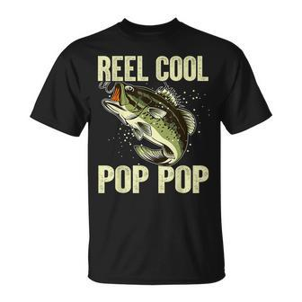 Fathers Day Reel Cool Pop Pop Fishing Fathers Dad T-shirt - Thegiftio UK
