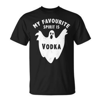 My Favorite Spirit Is Vodka Halloween Vodka Drinker V2 T-shirt - Thegiftio UK