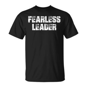 Fearless Leader Workout Motivation Gym Fitness T-Shirt - Seseable