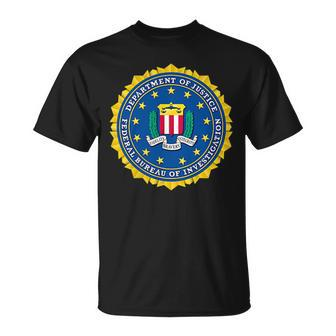 Federal Bureau Of Investigation Doj Fbi Seal Patch Unisex T-Shirt | Mazezy