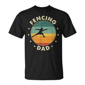 Fencing Dad Father Gift For Mens Unisex T-Shirt | Mazezy
