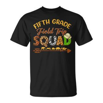 Fifth Grade Students School Zoo Field Trip Squad Matching Unisex T-Shirt | Mazezy