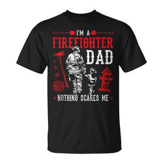 Mens Firefighter Dad Fire Rescue Fire Fighter T-Shirt - Seseable