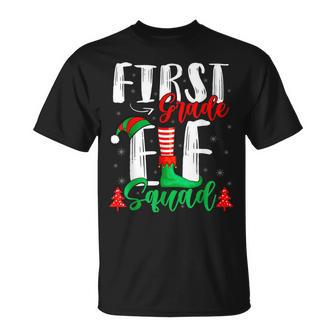 First Grade Squad Christmas Elementary Teacher T-shirt - Seseable