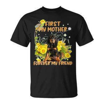 First My Mother Forever My Friend Mothers Day Dog Mom Unisex T-Shirt - Monsterry