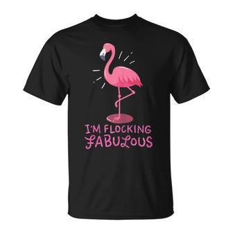 Im Flocking Fabulous Pink Flamingo Bird Flamingo T-shirt - Thegiftio UK