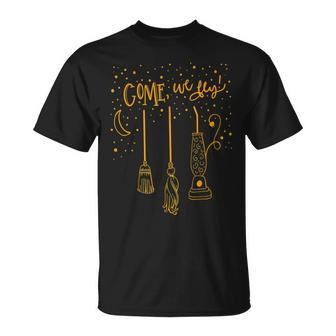 Come We Fly Happy Halloween Witch Hocus Pocus V2 T-shirt - Thegiftio