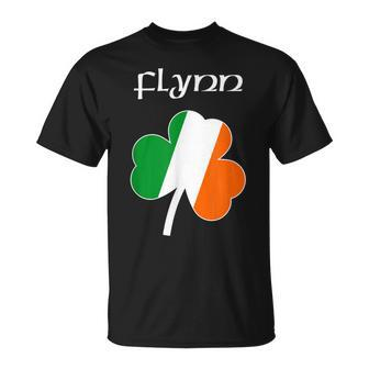 Flynn T Family Reunion Irish Name Ireland Shamrock Unisex T-Shirt - Seseable