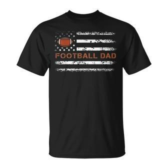 Football Papa Best Dad Ever Fatherhood Daddy Fathers Day Gift For Mens Unisex T-Shirt