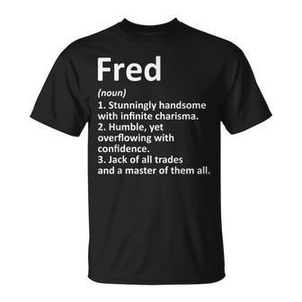 Fred Definition Personalized Name Birthday Idea T-Shirt - Seseable