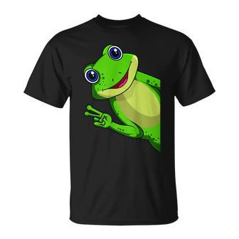 Frog Kids Girls Boys Unisex T-Shirt | Mazezy